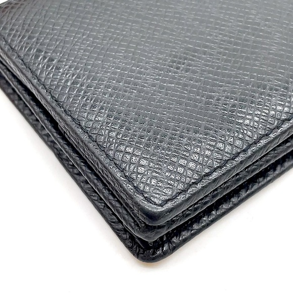 AUTH LOUIS VUITTON Black Taiga Porte Monnaie Boite  COMES WITH: Dust Bag, Box - Picture 12 of 16